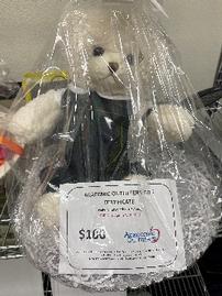 Aurora Girl Bear in HTCS Plaid with $100 Gift Certificate 202//269